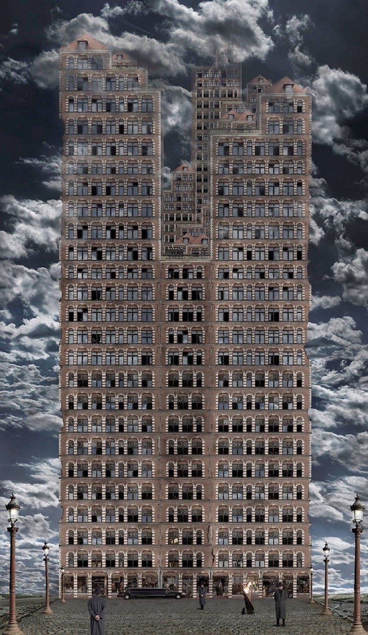 Archisearch - Babel 2, 2008, C-Type print, 170 x 100 cm. (c) Jean-François Rauzier